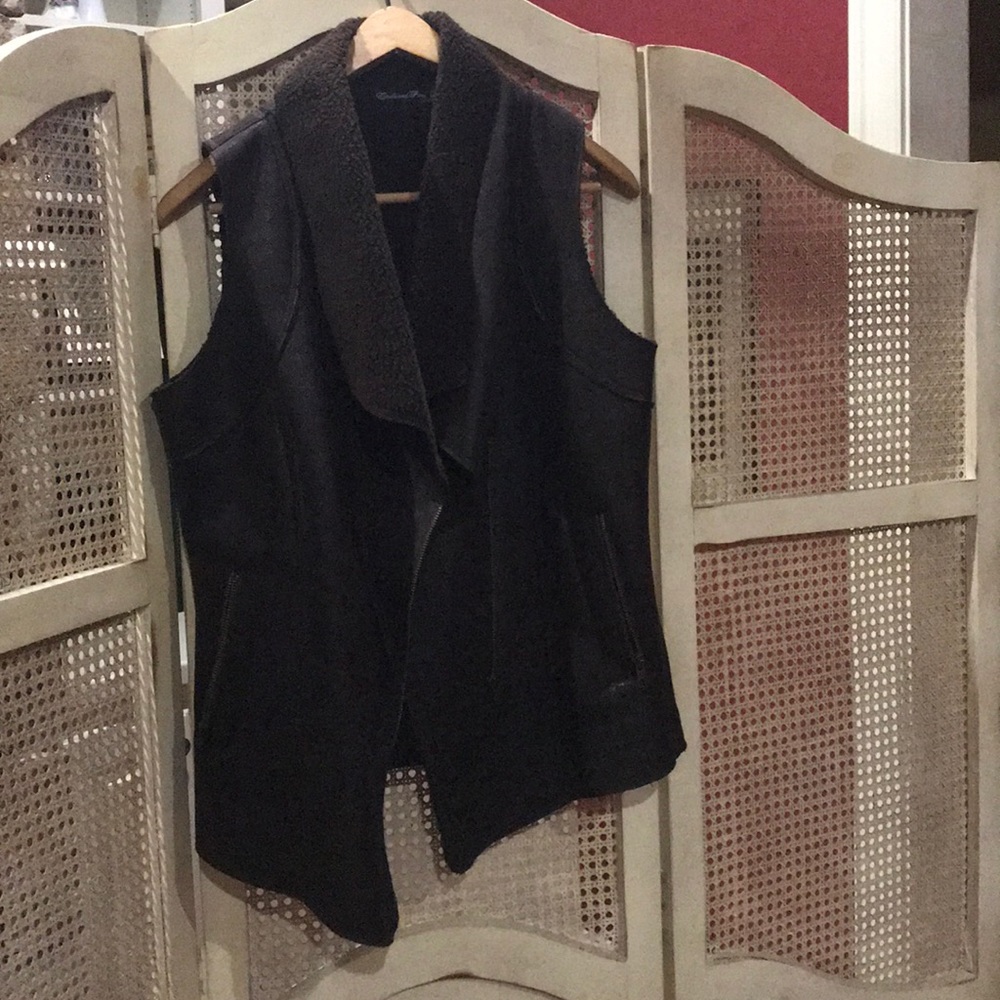 Dark Brown Sherpa Vest